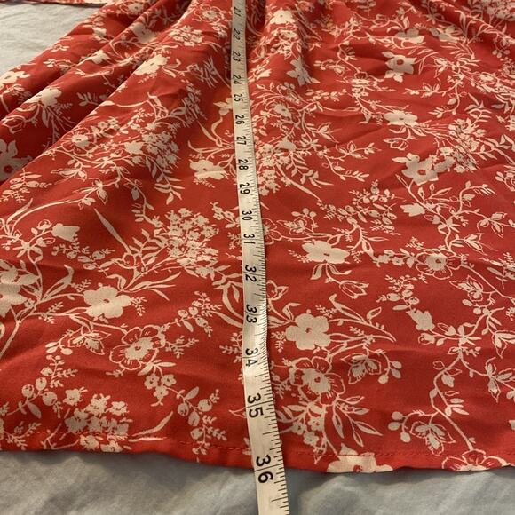 Halogen Coral Pink Boho Peasant Dress Size Large - Picture 6 of 8